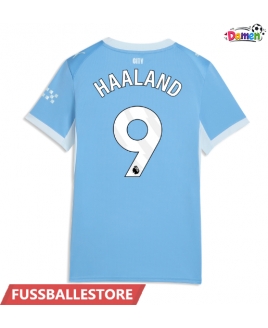 Günstige Manchester City Erling Haaland #9 Heimtrikot Damen 2026-27 Kurzarm